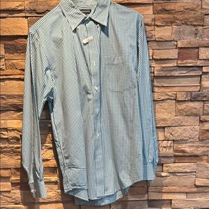 Men's Blue Checkered Shirt Sz M